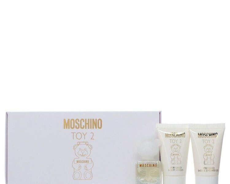 Moschino Gift Set -- .17 oz Mini EDP Spray + .8 oz Body Lotion + .8 oz Shower Gel