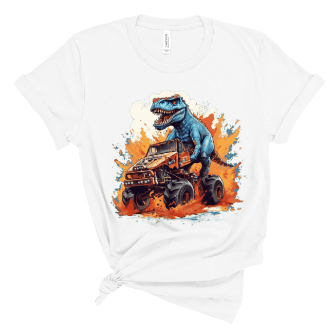 Driving Dinosaur T-Shirt